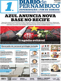 Capa do jornal Diario de Pernambuco 09/02/2019