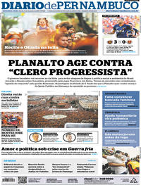 Capa do jornal Diario de Pernambuco 11/02/2019