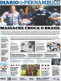 Capa do jornal Diario de Pernambuco 14/03/2019