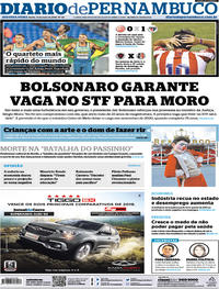 Capa do jornal Diario de Pernambuco 14/05/2019