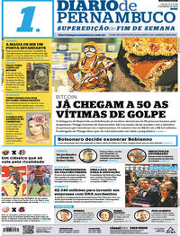 Capa do jornal Diario de Pernambuco 16/02/2019