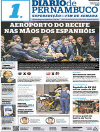 Capa do jornal Diario de Pernambuco 16/03/2019
