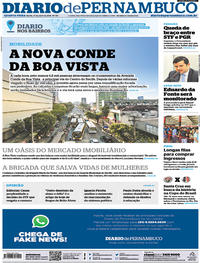 Capa do jornal Diario de Pernambuco 17/04/2019