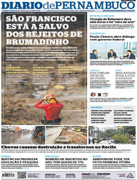 Capa do jornal Diario de Pernambuco 29/01/2019