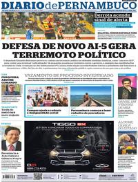 Capa do jornal Diario de Pernambuco 01/11/2019