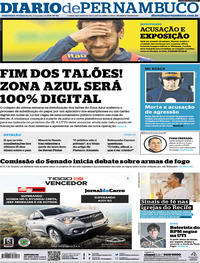 Capa do jornal Diario de Pernambuco 03/06/2019