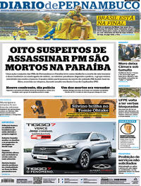 Capa do jornal Diario de Pernambuco 03/07/2019