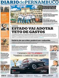 Capa do jornal Diario de Pernambuco 05/12/2019