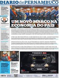 Capa do jornal Diario de Pernambuco 06/11/2019