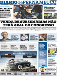 Capa do jornal Diario de Pernambuco 07/06/2019