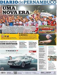 Capa do jornal Diario de Pernambuco 07/10/2019