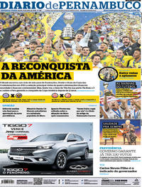 Capa do jornal Diario de Pernambuco 08/07/2019