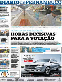 Capa do jornal Diario de Pernambuco 09/07/2019