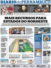 Capa do jornal Diario de Pernambuco 09/08/2019