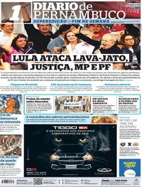 Capa do jornal Diario de Pernambuco 09/11/2019
