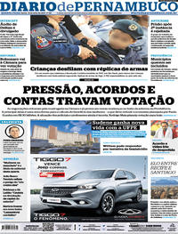 Capa do jornal Diario de Pernambuco 10/07/2019