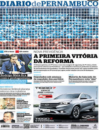 Capa do jornal Diario de Pernambuco 11/07/2019