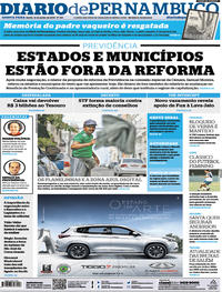 Capa do jornal Diario de Pernambuco 13/06/2019