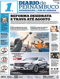 Capa do jornal Diario de Pernambuco 13/07/2019