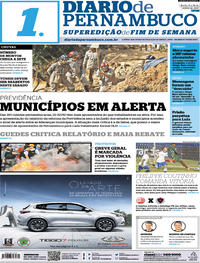 Capa do jornal Diario de Pernambuco 15/06/2019