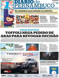Capa do jornal Diario de Pernambuco 16/11/2019