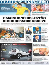 Capa do jornal Diario de Pernambuco 16/12/2019