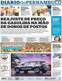 Capa do jornal Diario de Pernambuco 18/09/2019