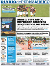 Capa do jornal Diario de Pernambuco 19/08/2019