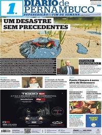Capa do jornal Diario de Pernambuco 19/10/2019