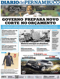 Capa do jornal Diario de Pernambuco 20/05/2019