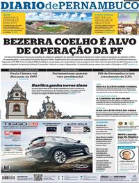 Capa do jornal Diario de Pernambuco 20/09/2019