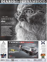 Capa do jornal Diario de Pernambuco 20/12/2019