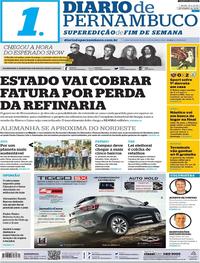 Capa do jornal Diario de Pernambuco 21/09/2019