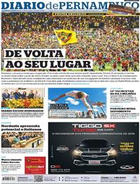 Capa do jornal Diario de Pernambuco 21/11/2019