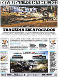 Capa do jornal Diario de Pernambuco 23/05/2019