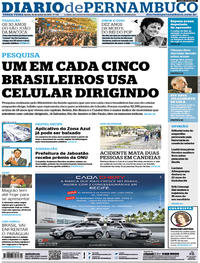 Capa do jornal Diario de Pernambuco 25/06/2019