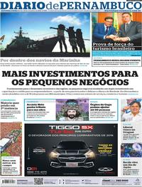 Capa do jornal Diario de Pernambuco 25/11/2019