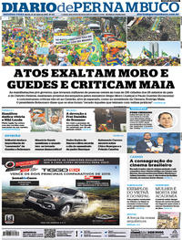 Capa do jornal Diario de Pernambuco 27/05/2019