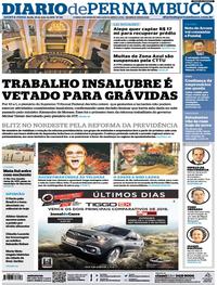 Capa do jornal Diario de Pernambuco 30/05/2019