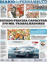 Capa do jornal Diario de Pernambuco 30/09/2019