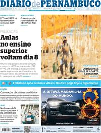 Capa do jornal Diario de Pernambuco 01/09/2020