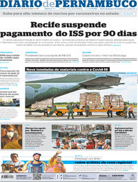 Capa do jornal Diario de Pernambuco 02/04/2020
