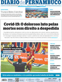 Capa do jornal Diario de Pernambuco 02/11/2020