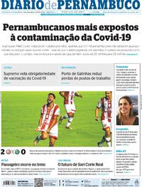 Capa do jornal Diario de Pernambuco 02/12/2020