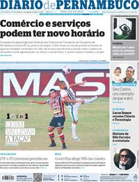 Capa do jornal Diario de Pernambuco 03/08/2020