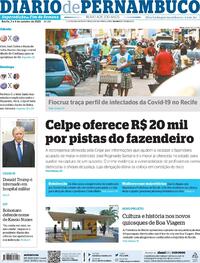 Capa do jornal Diario de Pernambuco 03/10/2020