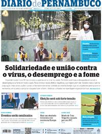 Capa do jornal Diario de Pernambuco 03/11/2020