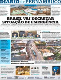 Capa do jornal Diario de Pernambuco 04/02/2020