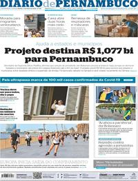 Capa do jornal Diario de Pernambuco 04/05/2020