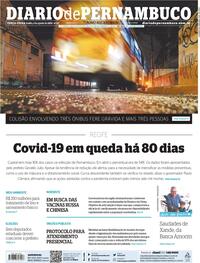 Capa do jornal Diario de Pernambuco 04/08/2020